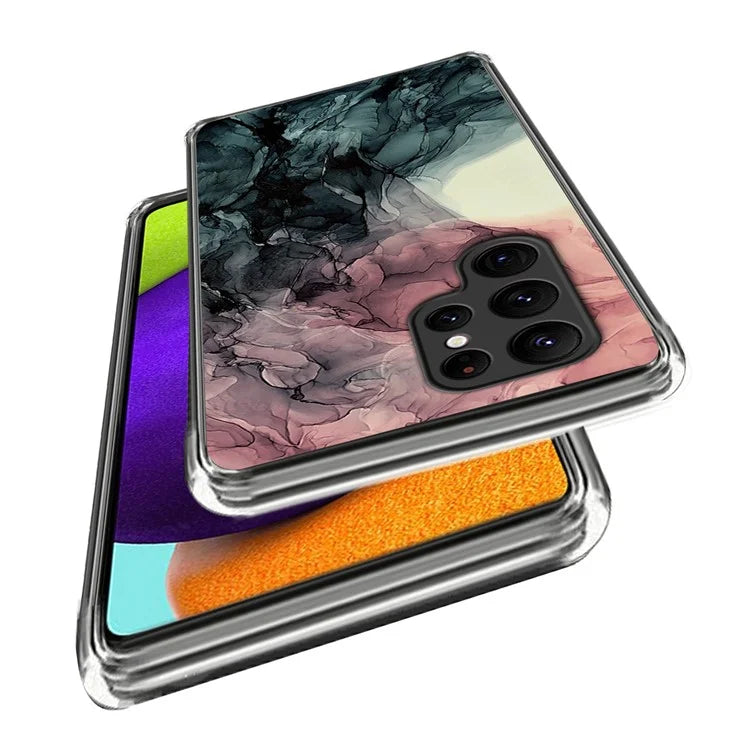 Cell Phone Case for Samsung Galaxy S24 Ultra Shell Abstract Marble Printed IMD TPU Cover