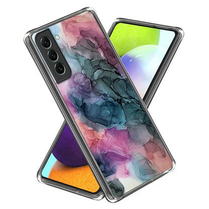 IMD TPU Case for Samsung Galaxy S24 Shell Abstract Marble Printed Anti-Scratch Phone Cover
