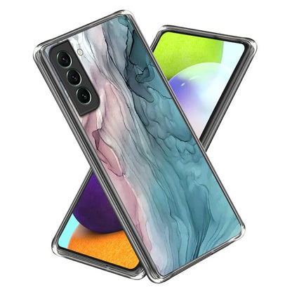 IMD TPU Case for Samsung Galaxy S24 Shell Abstract Marble Printed Anti-Scratch Phone Cover
