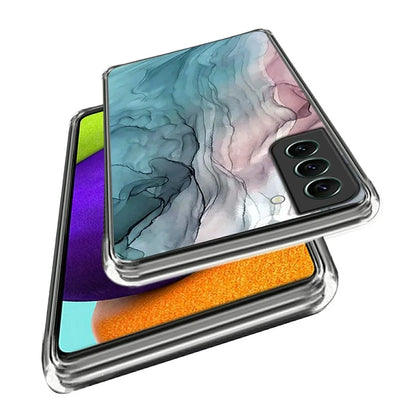 IMD TPU Case for Samsung Galaxy S24 Shell Abstract Marble Printed Anti-Scratch Phone Cover