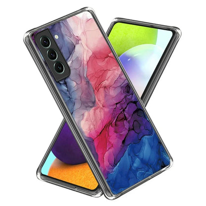 IMD TPU Case for Samsung Galaxy S24 Shell Abstract Marble Printed Anti-Scratch Phone Cover