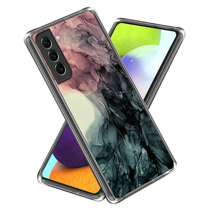 IMD TPU Case for Samsung Galaxy S24 Shell Abstract Marble Printed Anti-Scratch Phone Cover