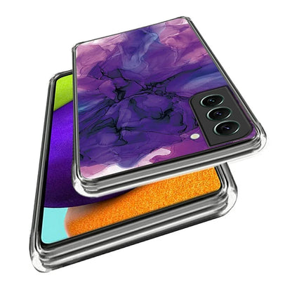 IMD TPU Case for Samsung Galaxy S24 Shell Abstract Marble Printed Anti-Scratch Phone Cover