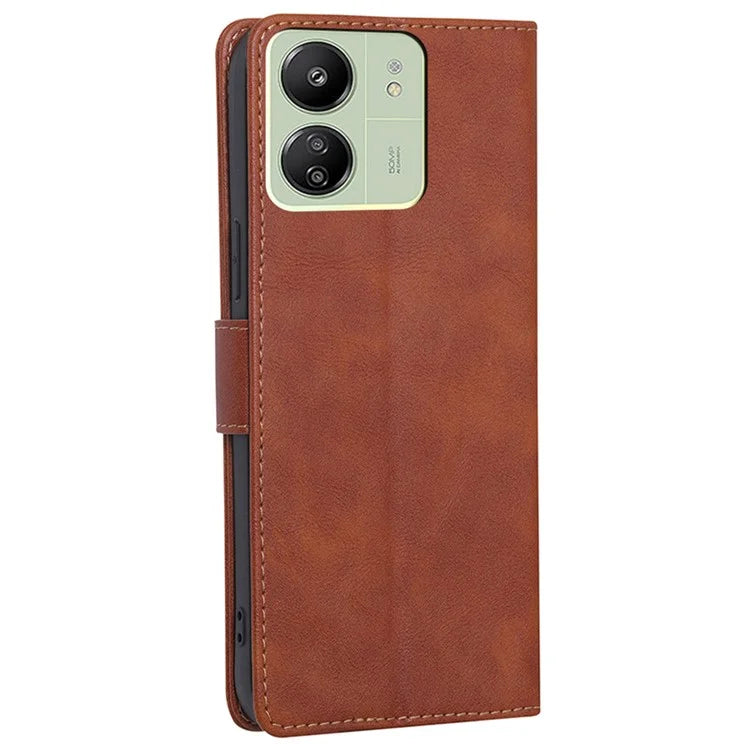 For Xiaomi Redmi 13C 4G / Poco C65 4G Cell Phone Case RFID Blocking PU Leather  Wallet Cover