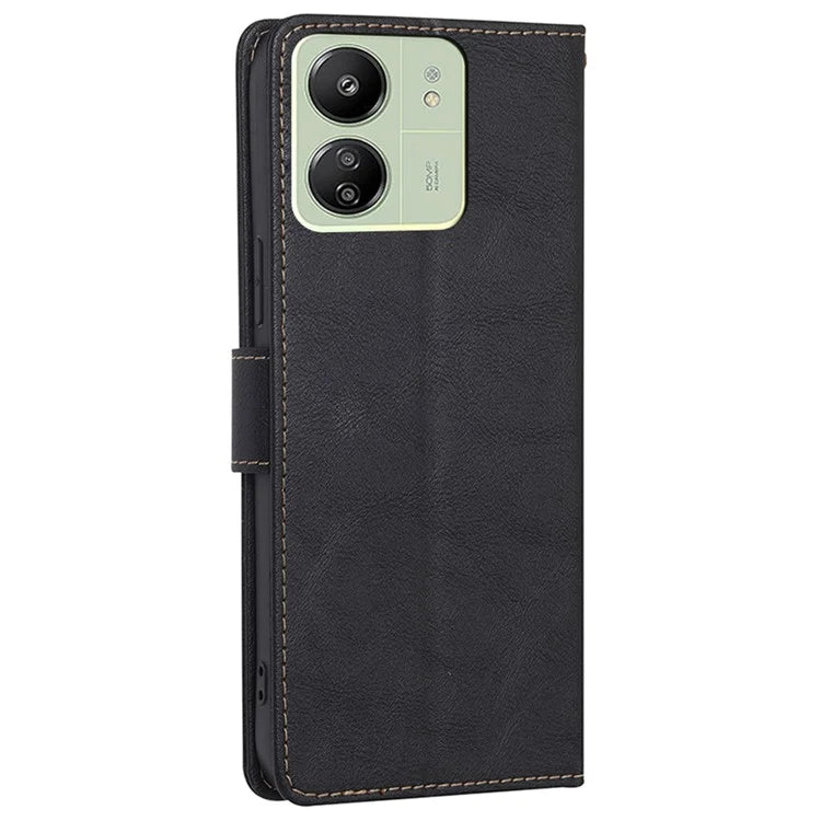 For Xiaomi Redmi 13C 4G / Poco C65 4G Cell Phone Case RFID Blocking PU Leather  Wallet Cover