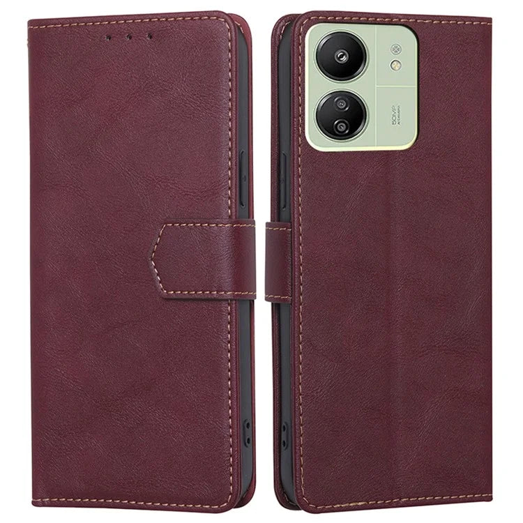 For Xiaomi Redmi 13C 4G / Poco C65 4G Cell Phone Case RFID Blocking PU Leather  Wallet Cover