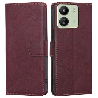 For Xiaomi Redmi 13C 4G / Poco C65 4G Cell Phone Case RFID Blocking PU Leather  Wallet Cover