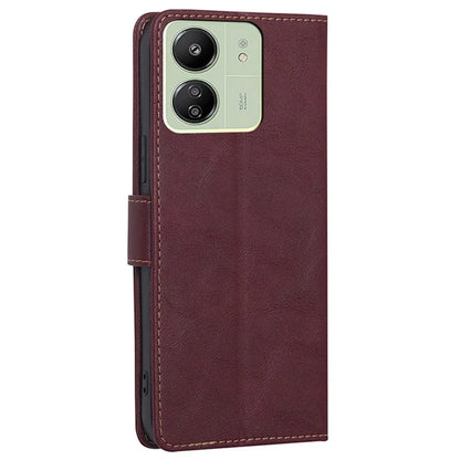 For Xiaomi Redmi 13C 4G / Poco C65 4G Cell Phone Case RFID Blocking PU Leather  Wallet Cover