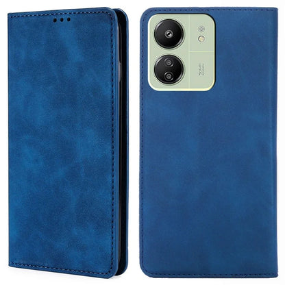 For Xiaomi Redmi 13C 4G / Poco C65 4G Case Skin-Touch Feeling PU Leather Phone Cover with Card Slots