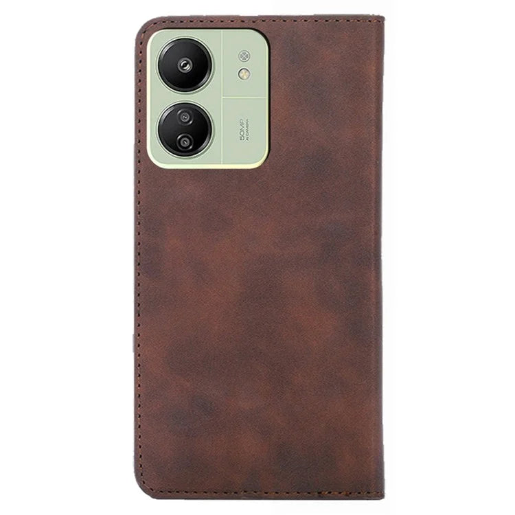 For Xiaomi Redmi 13C 4G / Poco C65 4G Case Skin-Touch Feeling PU Leather Phone Cover with Card Slots