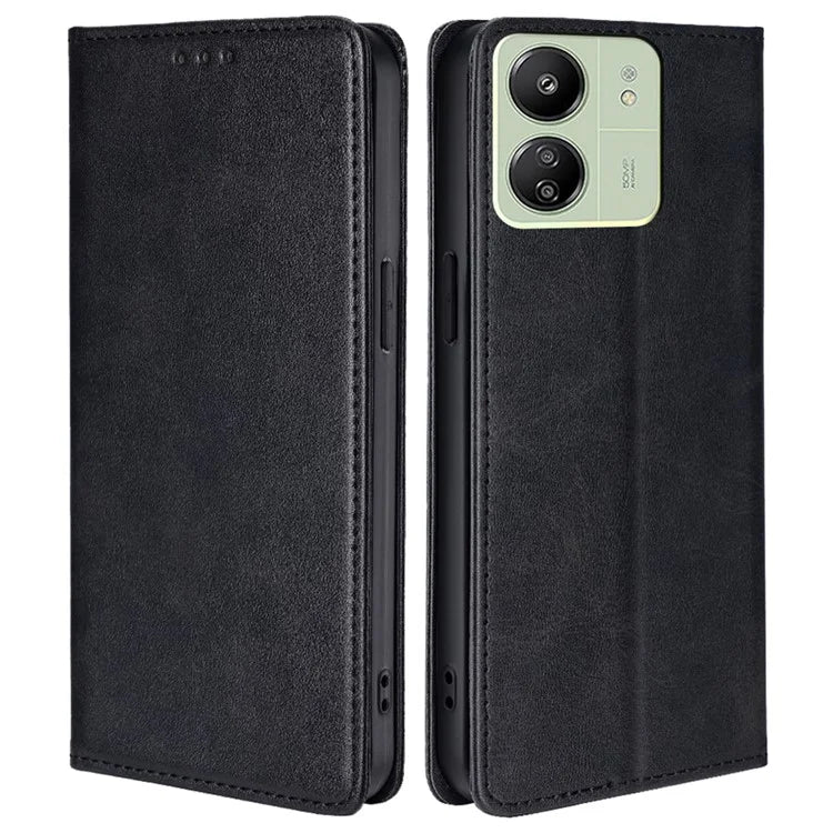 For Xiaomi Redmi 13C 4G / Poco C65 4G Case Leather Wallet Shockproof Phone Cover