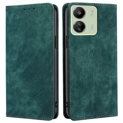 For Xiaomi Redmi 13C 4G / Poco C65 4G Flip Cover Leather RFID Blocking Wallet Phone Case