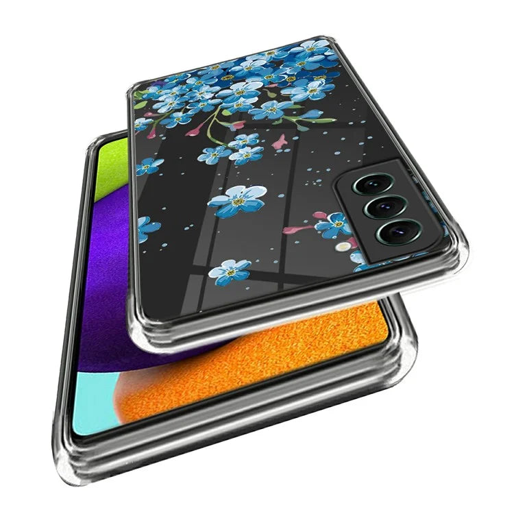 For Samsung Galaxy S24 Phone Case IMD Pattern Design Anti-scratch TPU Cover