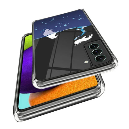 For Samsung Galaxy S24 Phone Case IMD Pattern Design Anti-scratch TPU Cover
