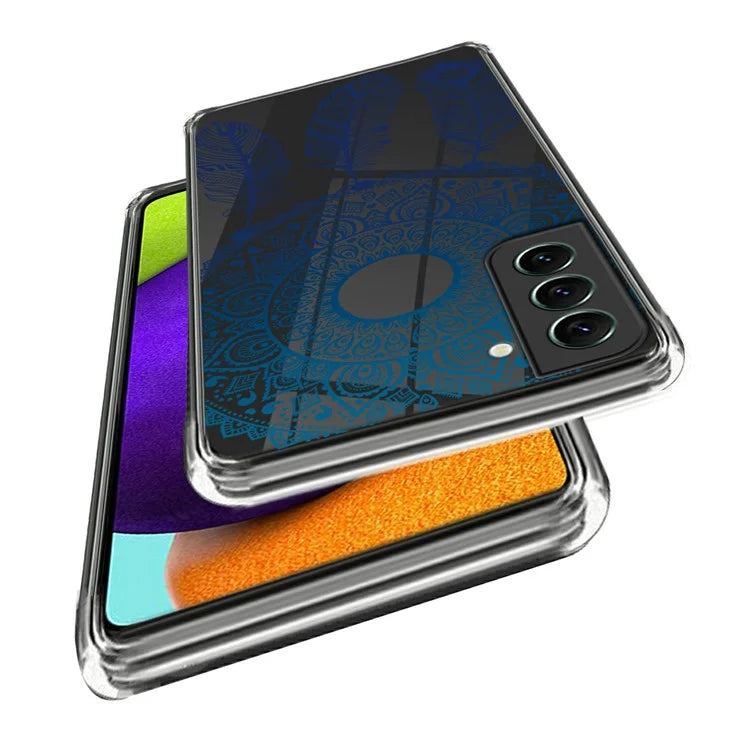 For Samsung Galaxy S24 Phone Case IMD Pattern Design Anti-scratch TPU Cover
