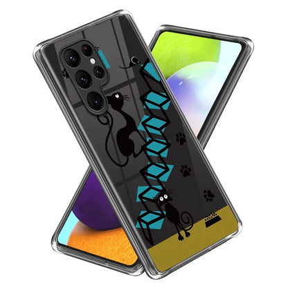 For Samsung Galaxy S24 Ultra Pattern Phone Case Flexible TPU Shockproof Cover
