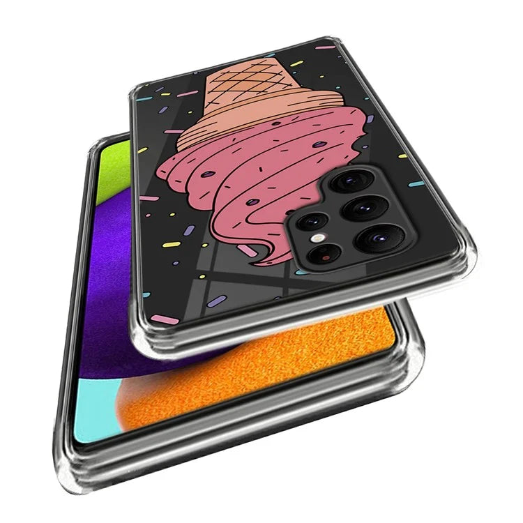 For Samsung Galaxy S24 Ultra Pattern Phone Case Flexible TPU Shockproof Cover