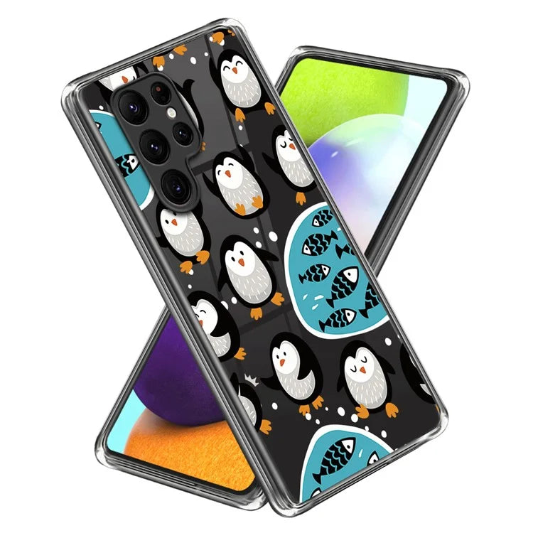 For Samsung Galaxy S24 Ultra Pattern Phone Case Flexible TPU Shockproof Cover
