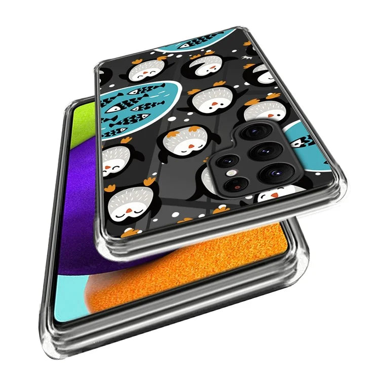 For Samsung Galaxy S24 Ultra Pattern Phone Case Flexible TPU Shockproof Cover