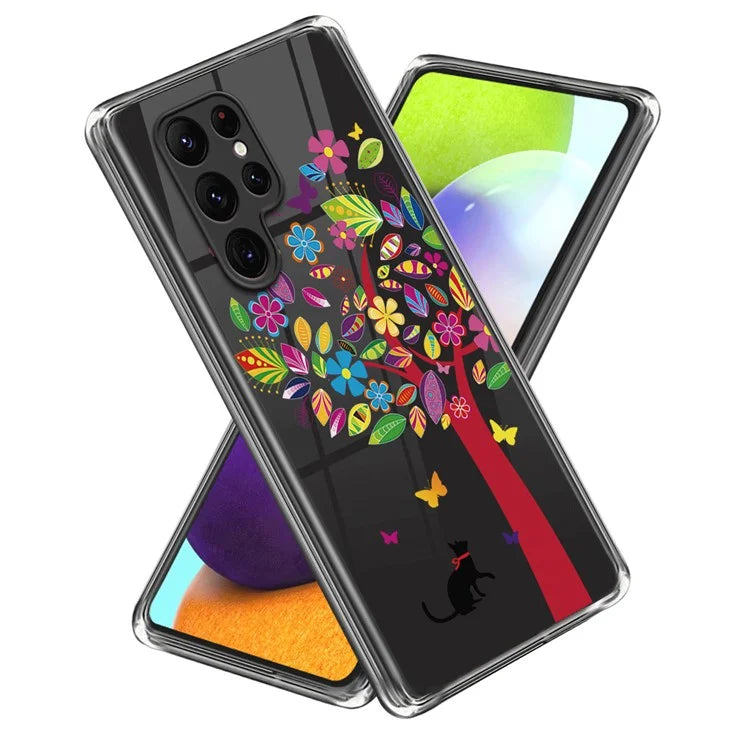 For Samsung Galaxy S24 Ultra Pattern Phone Case Flexible TPU Shockproof Cover