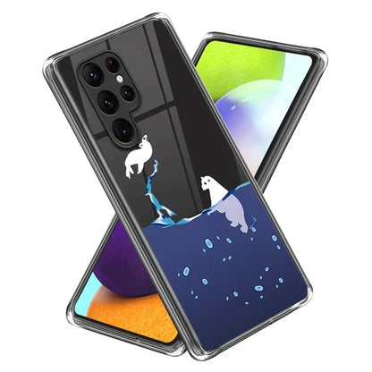 For Samsung Galaxy S24 Ultra Pattern Phone Case Flexible TPU Shockproof Cover