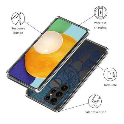 For Samsung Galaxy S24 Ultra Pattern Phone Case Flexible TPU Shockproof Cover