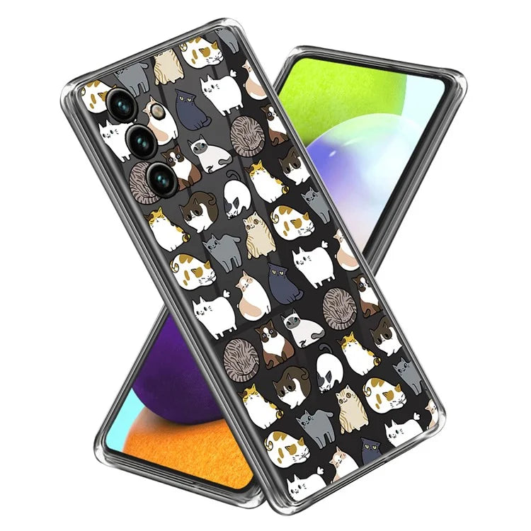 For Samsung Galaxy A05s 4G TPU Case IMD Pattern Anti-Scratch Slim Phone Cover