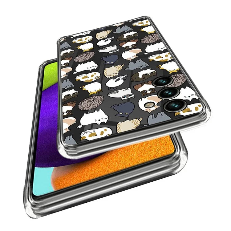 For Samsung Galaxy A05s 4G TPU Case IMD Pattern Anti-Scratch Slim Phone Cover