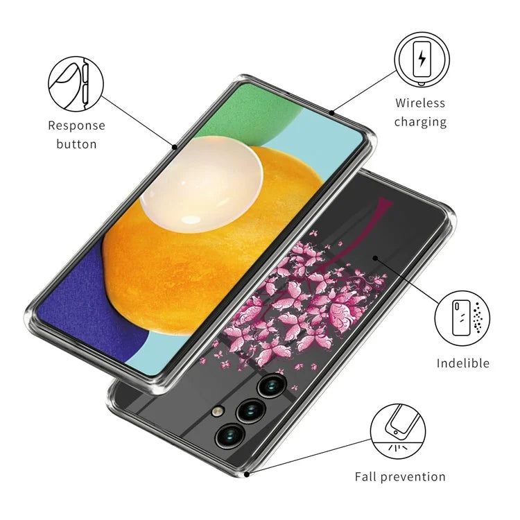 For Samsung Galaxy A05s 4G TPU Case IMD Pattern Anti-Scratch Slim Phone Cover