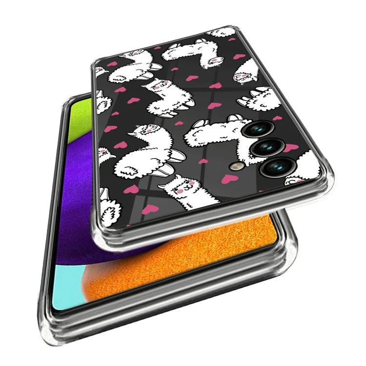 For Samsung Galaxy A05s 4G TPU Case IMD Pattern Anti-Scratch Slim Phone Cover