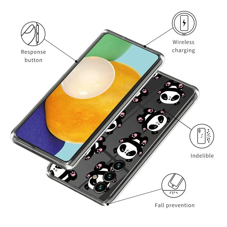 For Samsung Galaxy A05s 4G TPU Case IMD Pattern Anti-Scratch Slim Phone Cover
