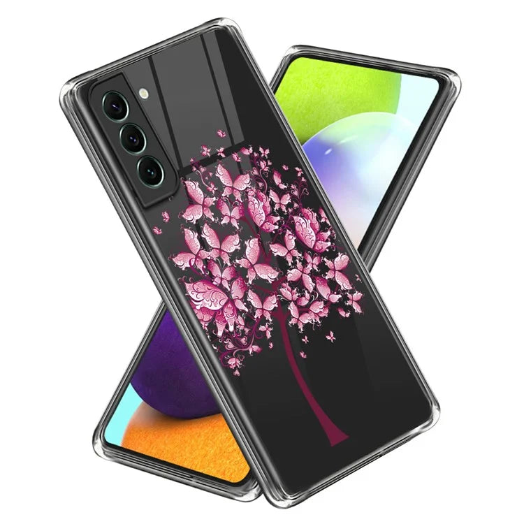 For Samsung Galaxy S24 TPU Phone Case IMD Pattern Slim Fit Protective Cover