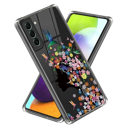 For Samsung Galaxy S24 TPU Phone Case IMD Pattern Slim Fit Protective Cover