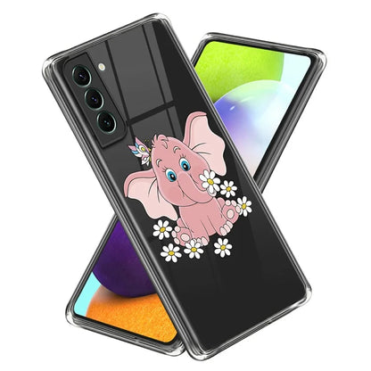 For Samsung Galaxy S24 TPU Phone Case IMD Pattern Slim Fit Protective Cover