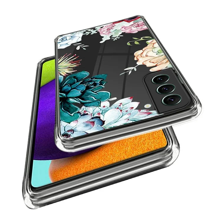 For Samsung Galaxy S24 TPU Phone Case IMD Pattern Slim Fit Protective Cover