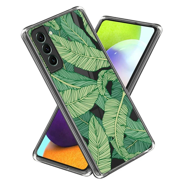 For Samsung Galaxy S24 TPU Phone Case IMD Pattern Slim Fit Protective Cover