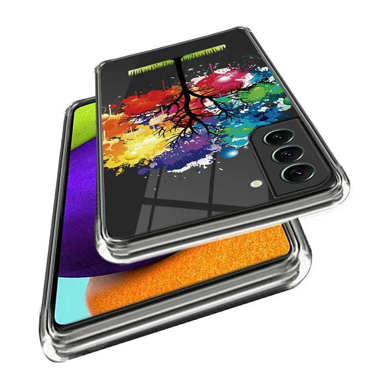 For Samsung Galaxy S24 TPU Phone Case IMD Pattern Slim Fit Protective Cover
