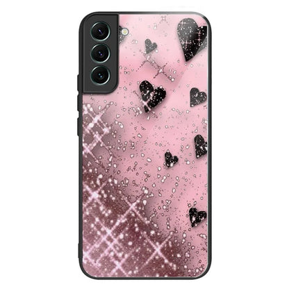 For Samsung Galaxy S24 Phone Case Tempered Glass+TPU Pattern Printed Back Cover