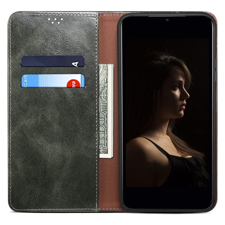 For Samsung Galaxy A35 5G Leather Case Magnetic Auto Closing Wallet Cover