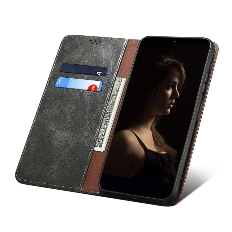 For Samsung Galaxy A35 5G Leather Case Magnetic Auto Closing Wallet Cover