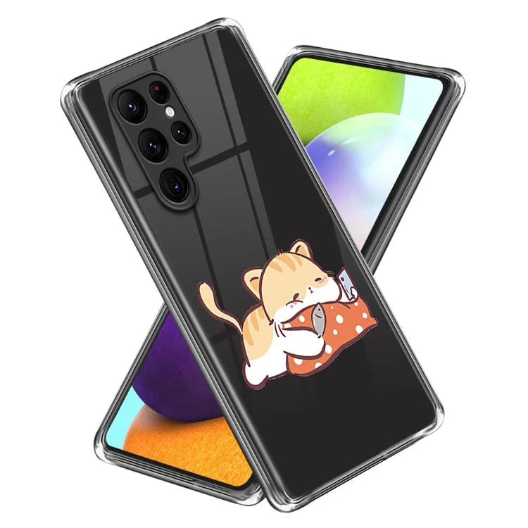 For Samsung Galaxy S24 Ultra Phone Case Pattern Printing Soft TPU Cover