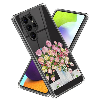 For Samsung Galaxy S24 Ultra Phone Case Pattern Printing Soft TPU Cover