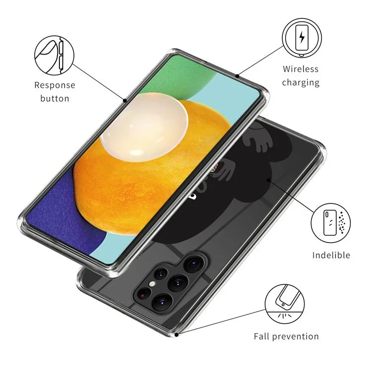 For Samsung Galaxy S24 Ultra Phone Case Pattern Printing Soft TPU Cover