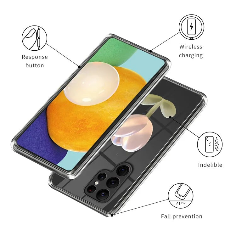 For Samsung Galaxy S24 Ultra Phone Case Pattern Printing Soft TPU Cover