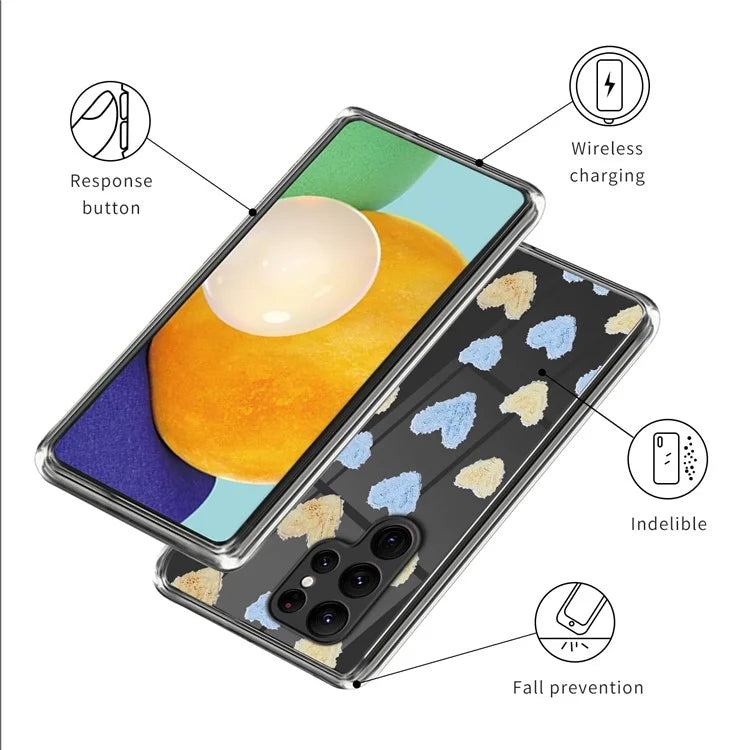 For Samsung Galaxy S24 Ultra Phone Case Pattern Printing Soft TPU Cover