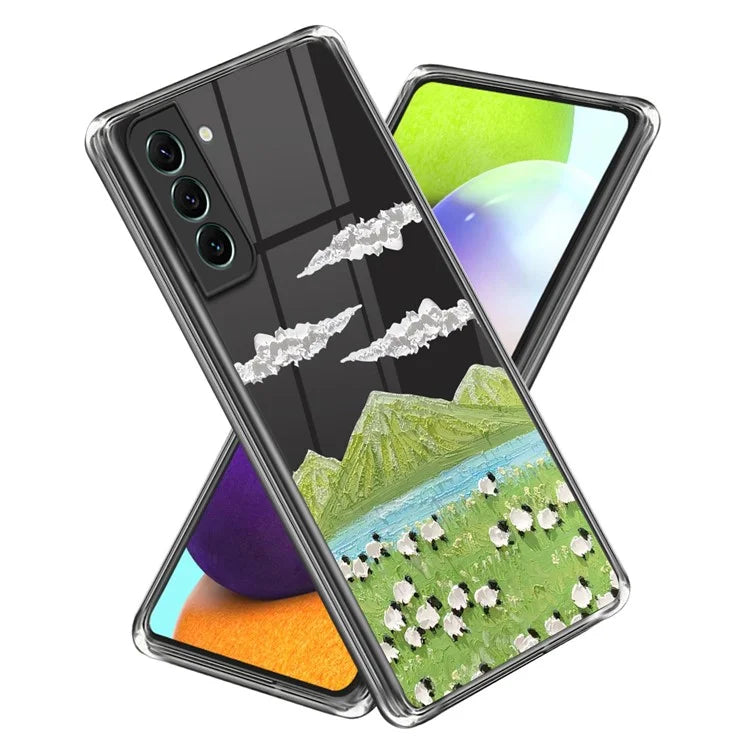 For Samsung Galaxy S24+ TPU Case Anti-scratch Pattern Printing Phone Cover