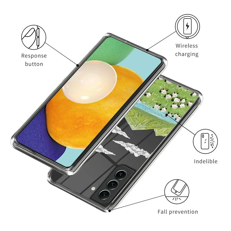 For Samsung Galaxy S24+ TPU Case Anti-scratch Pattern Printing Phone Cover