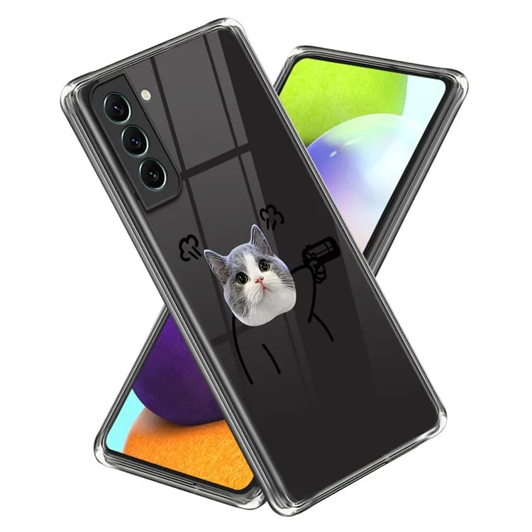 For Samsung Galaxy S24+ TPU Case Anti-scratch Pattern Printing Phone Cover