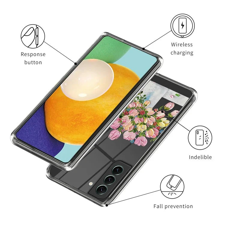 For Samsung Galaxy S24+ TPU Case Anti-scratch Pattern Printing Phone Cover