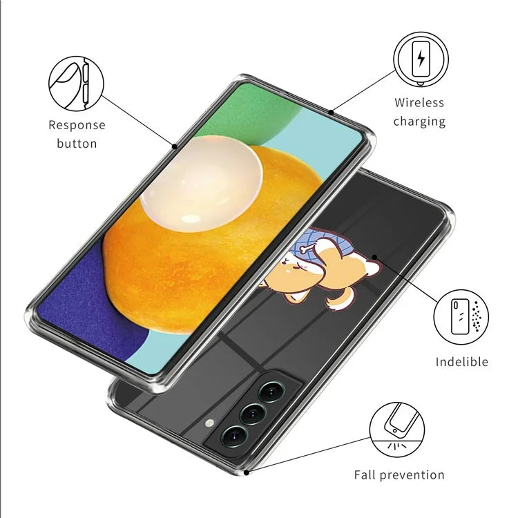 For Samsung Galaxy S24+ TPU Case Anti-scratch Pattern Printing Phone Cover